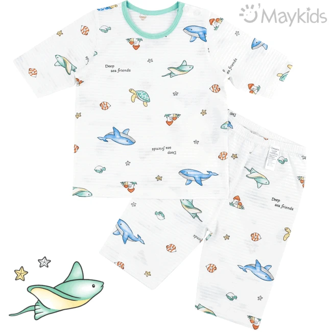 Pastel Sea - 3/4 Length Textured