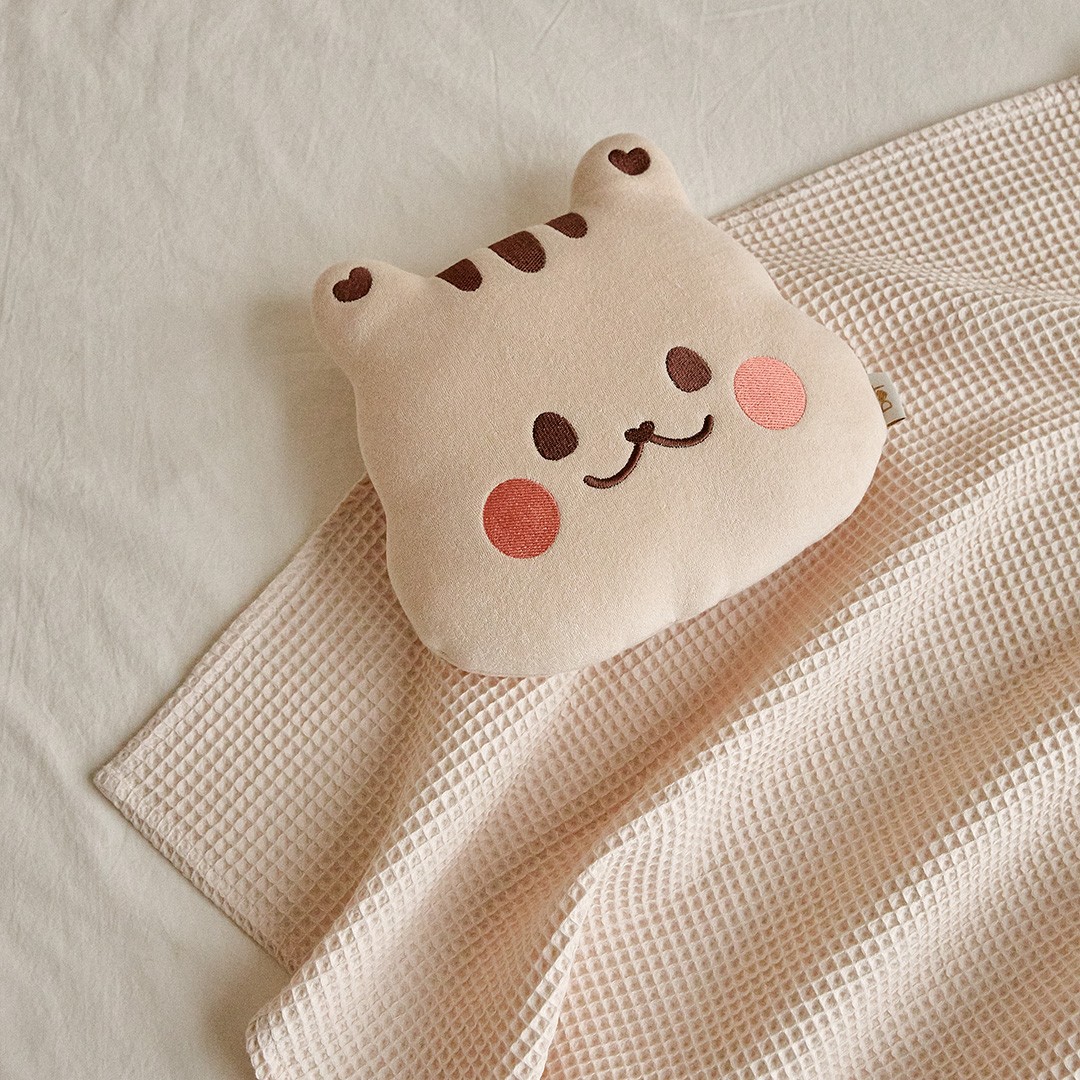 25F/W DTD圓圓臉毛圈布玩偶靠枕