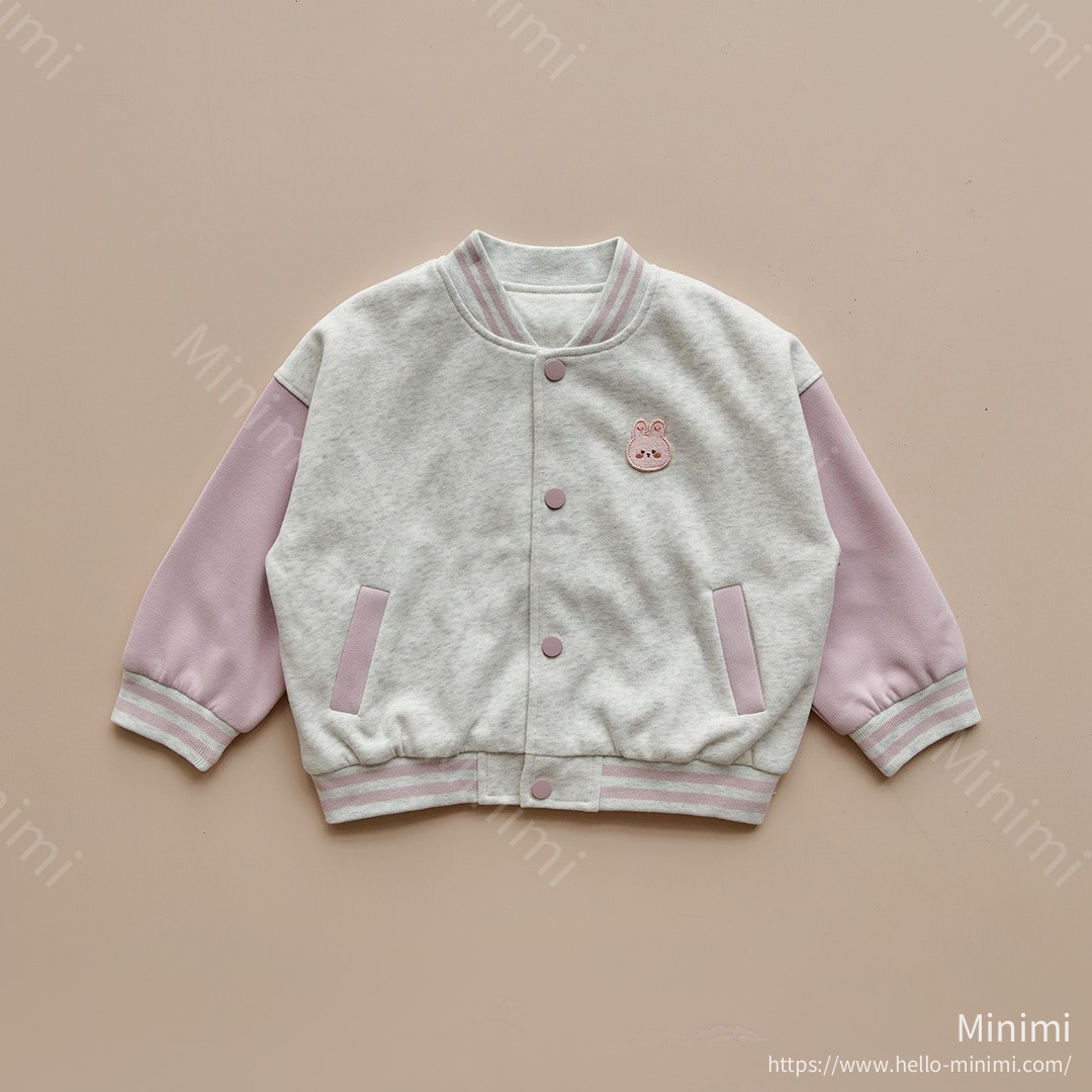 DOT TO DOT DTD奶萌學院風系列-拼色棒球服外套 細節圖 2