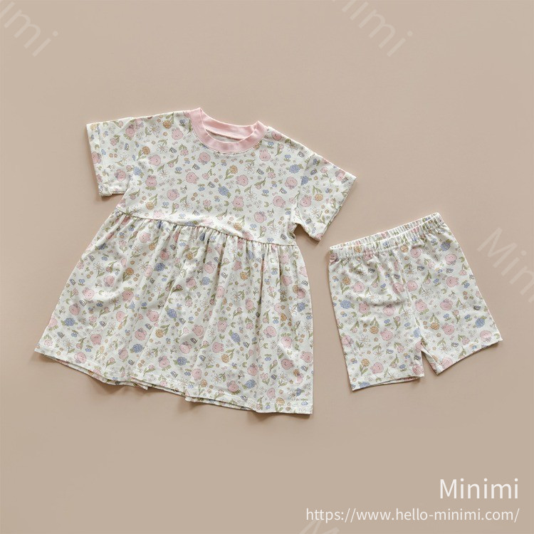 DOT TO DOT 26S/S DTD夏日花草派對系列-莫代爾彈連衣裙&打底褲套裝 細節圖 4