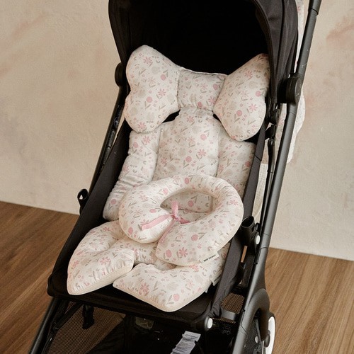 25F/W CocoBunny花瓣兔兔系列-嬰兒推車坐墊連頸枕