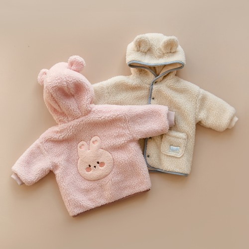 25F/W DTD暖萌萌北極熊系列-羊羔絨連帽外套