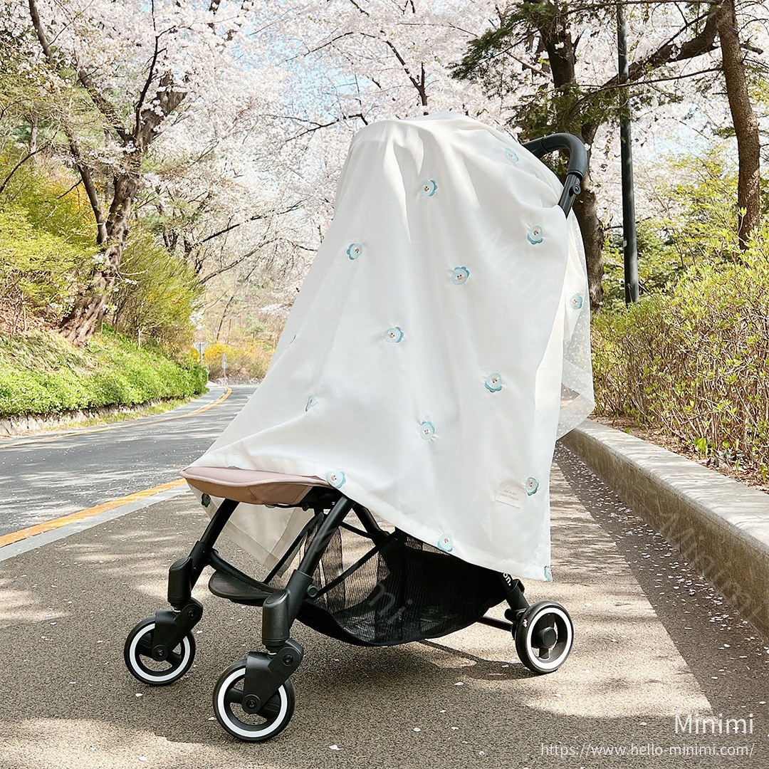 DOT TO DOT DTD 刺繡嬰兒車遮陽防風罩（Stroller Cover） 細節圖 4