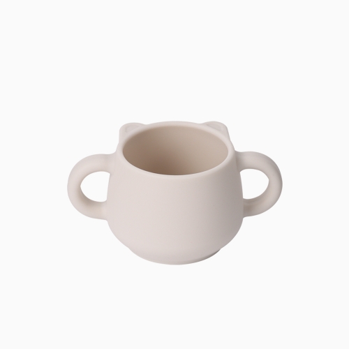 MODU'I 鉑金矽膠小熊雙耳飲水杯