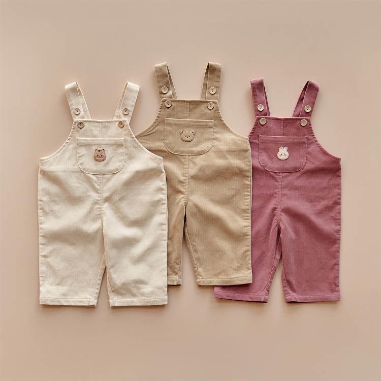 25F/W DTD暖燈芯絨系列-口袋背帶褲