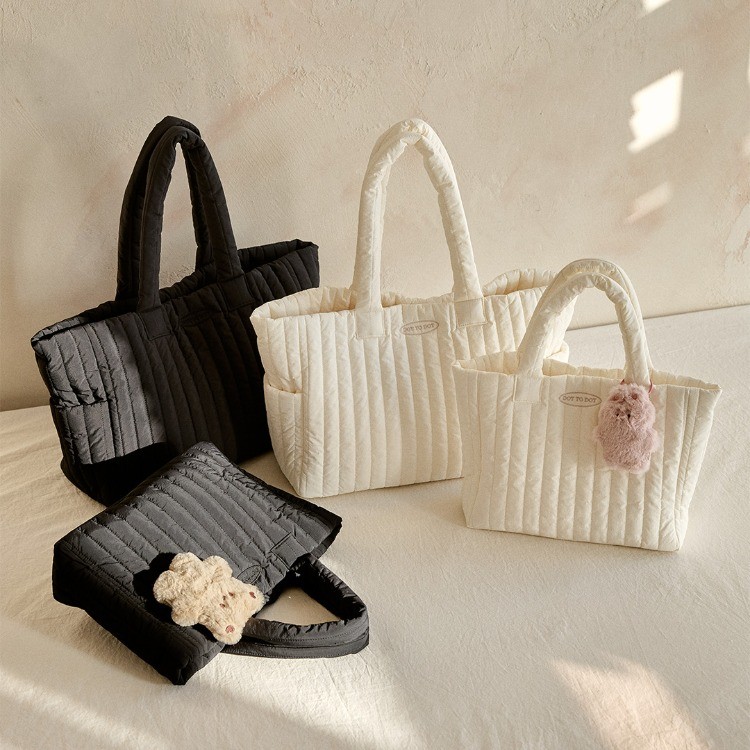 25F/W DTD純色絎縫系列-便携尿布包(M/L)