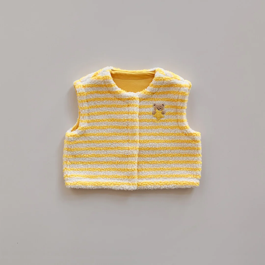 25F/W DTD童心綿綿人物系列-彩色條紋羊羔馬甲