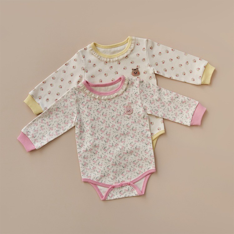 25F/W DTD夢幻花物語系列🌸-蕾絲領圈包屁衣