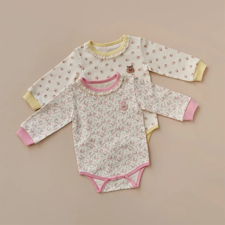 25F/W DTD夢幻花物語系列🌸-蕾絲領圈包屁衣