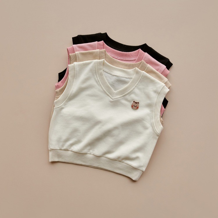 25F/W DTD果凍人物系列🍭-休閒百搭V領糖果背心