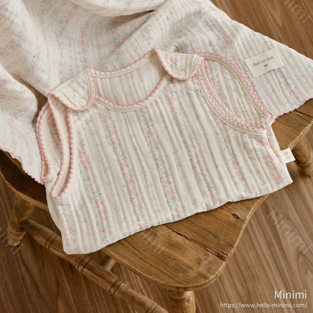 26S/S DTD Flora碎花溫馨系列-棉紗睡眠馬甲