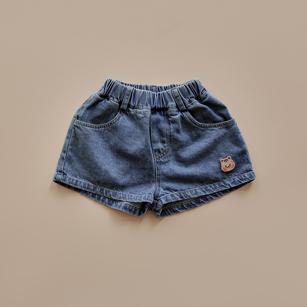 DOT TO DOT 26S/S🌞DTD可愛松鼠日常牛仔短褲 - 韓國童裝代購主圖