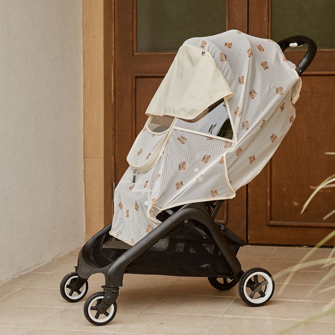 DTD 圓圓臉系列-嬰兒車防護防蚊蟲車帳 ( 兔兔 )