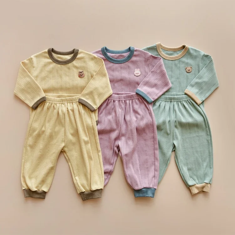 25F/W SUPIMA比馬棉羅紋系列-撞色居家上下套裝