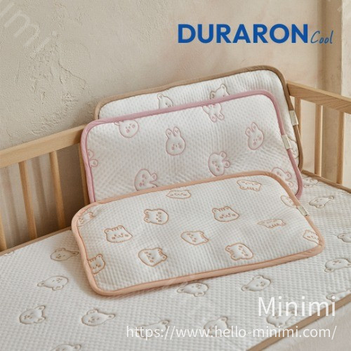 DOT TO DOT 26S/S DURARON❄彩色包邊透冷氣系列-輕薄矮枕-幼兒款(30x50) - 韓國童裝代購主圖