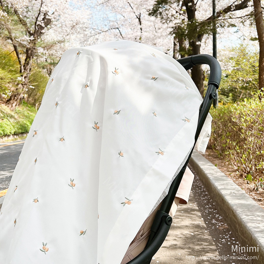 DOT TO DOT DTD 刺繡嬰兒車遮陽防風罩（Stroller Cover） 細節圖 2