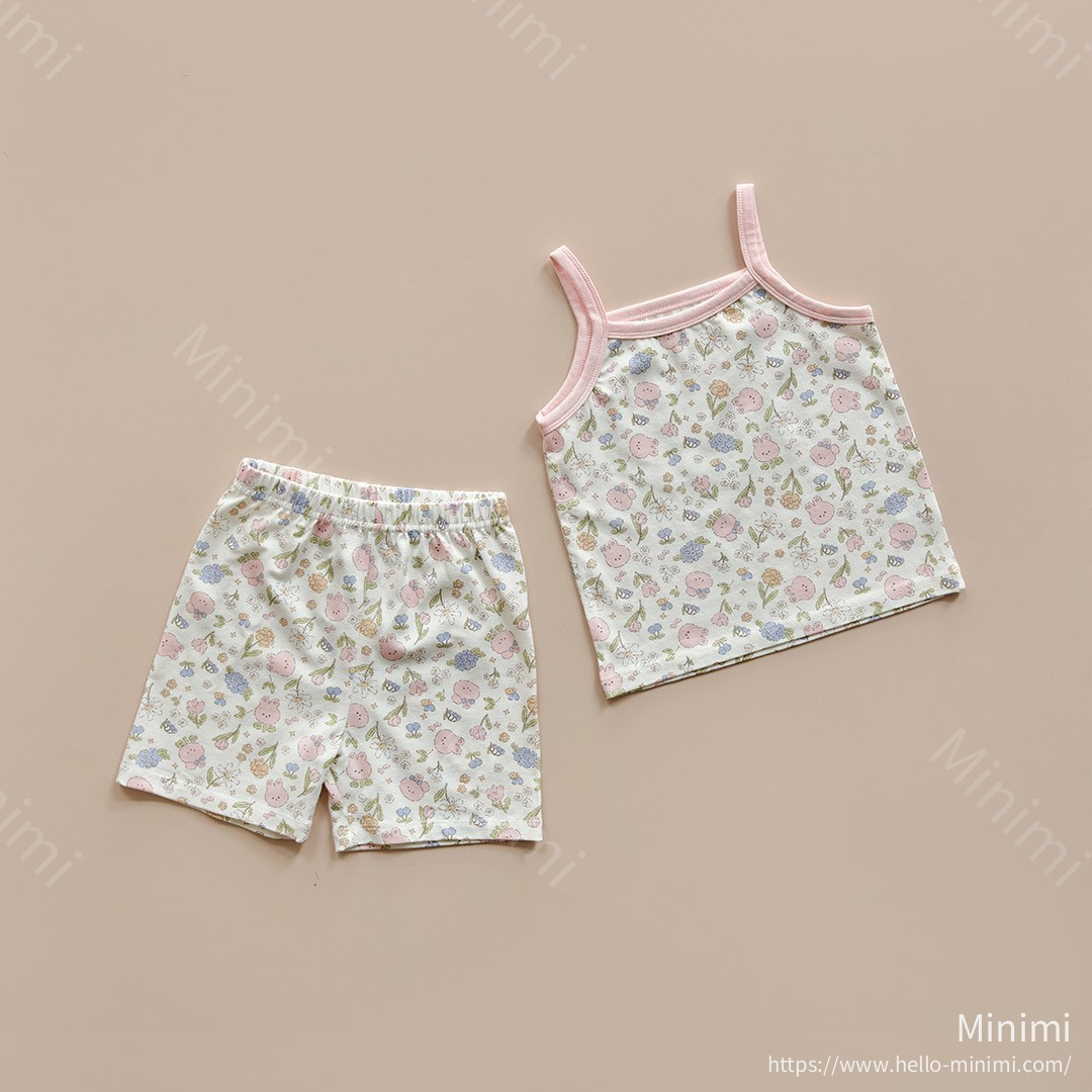DOT TO DOT 26S/S DTD夏日花草派對系列-莫代爾彈力吊帶上下套裝 細節圖 2