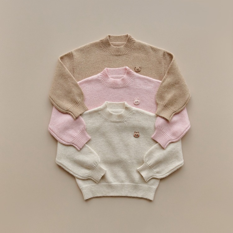 25F/W DTD奶甜軟萌系列🍭-半高領純色針織T恤