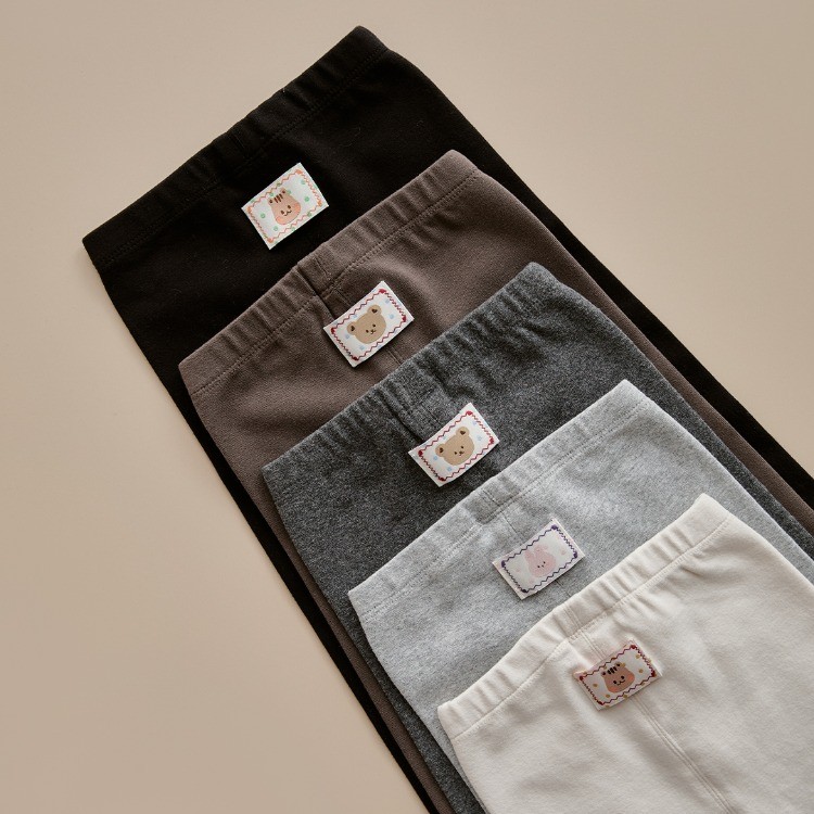 25F/W DTD萌趣波點人物系列-百搭純色緊身褲