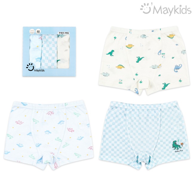 Dino Park Boy's 3-Pack Boxer Briefs