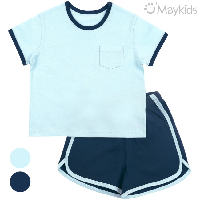 Non-fluorescent May Blue Marine - Half Length Lounge Set