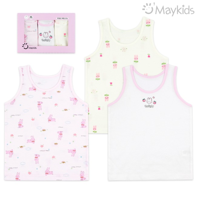 Milky Rabbit Girl's 3-Pack Tank Top