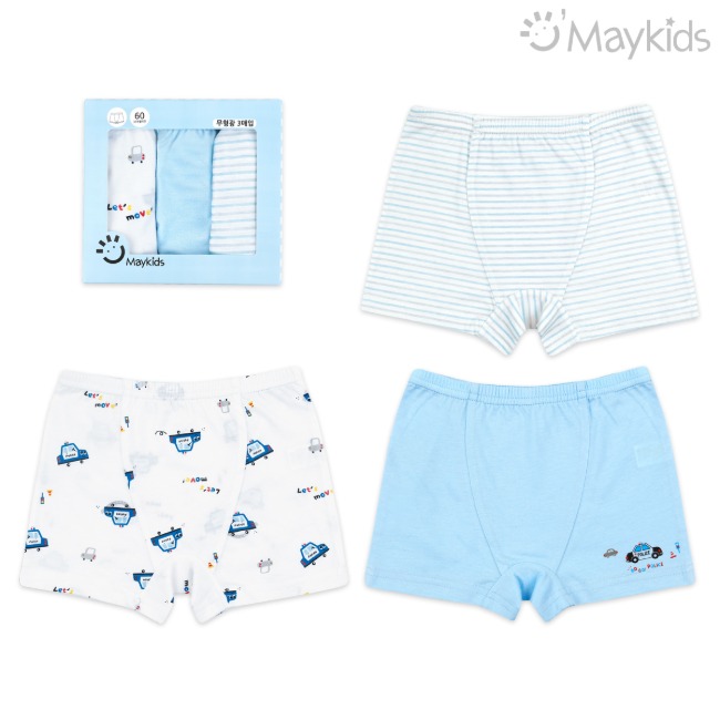 Moving Police Boy's 3-Pack Boxer Briefs