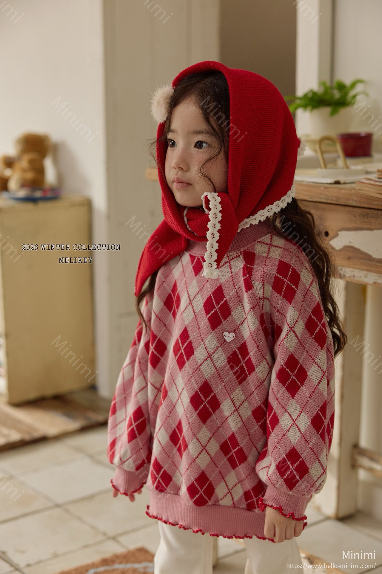 Melikey Ash Argyle Sweatshirt 細節圖 7