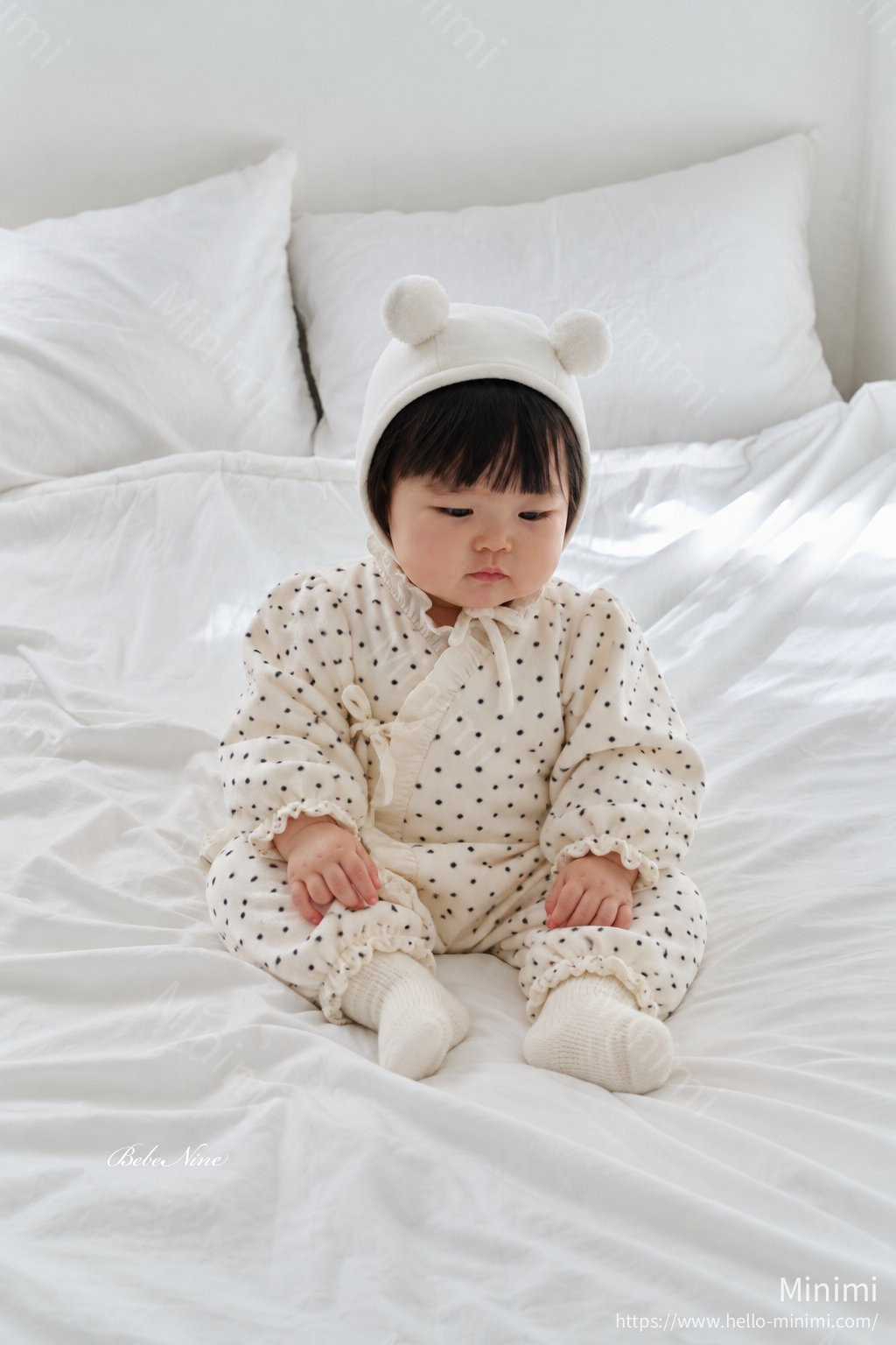 bebe nine Polka Dot Frill Romper 細節圖 15