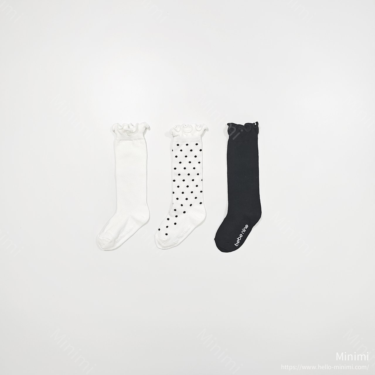 Nine Frill Knee Socks Set