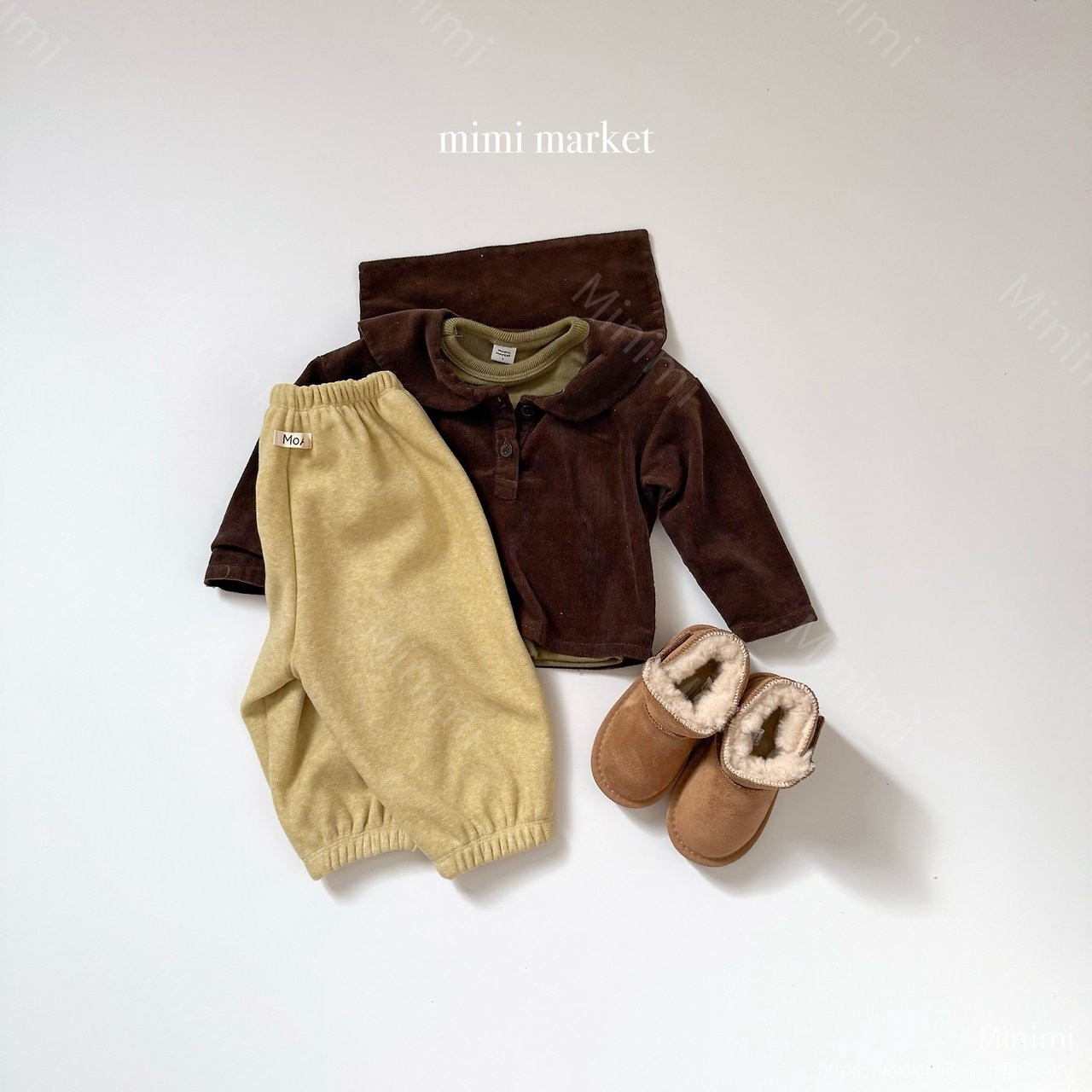 mimi-market Corduroy Sailor Blouse 細節圖 7