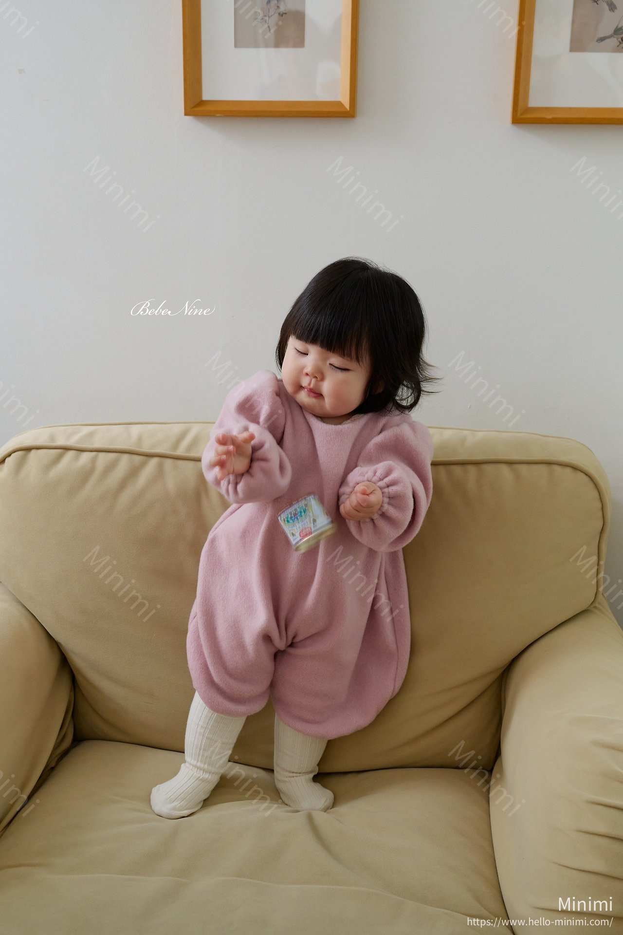 bebe nine Angel Brushed-Lining Romper 細節圖 14