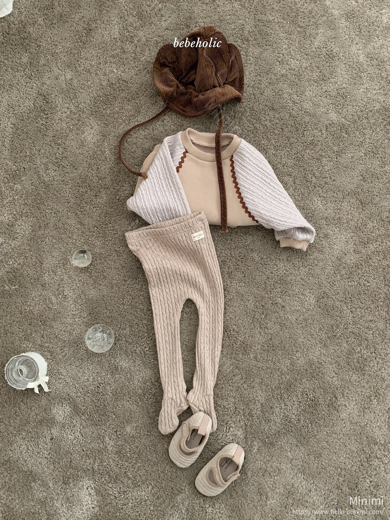 BEBEHOLIC Knit Footed Leggings 細節圖 1