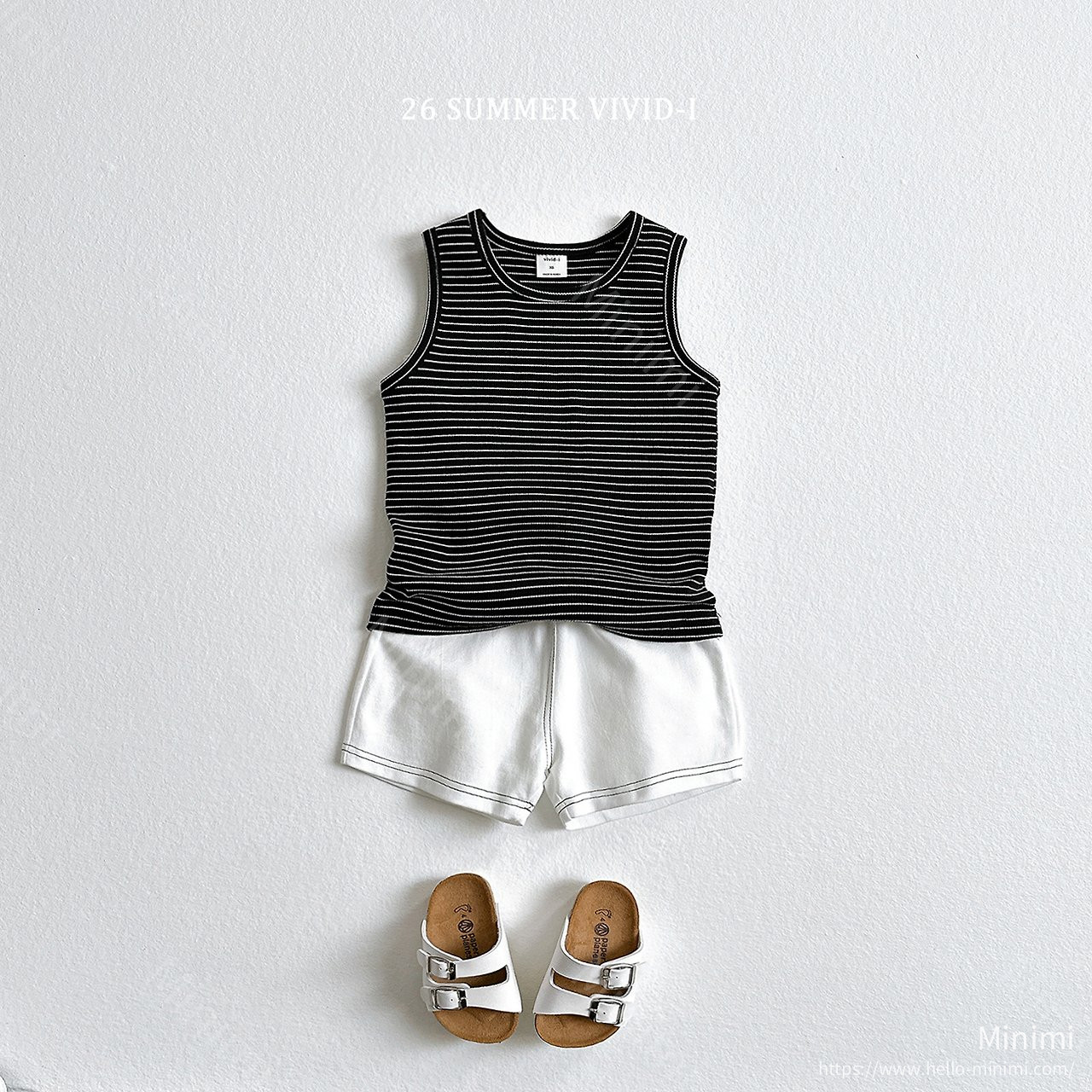 VIVID-I (Event) Striped Ribbed Sleeveless Top 細節圖 8