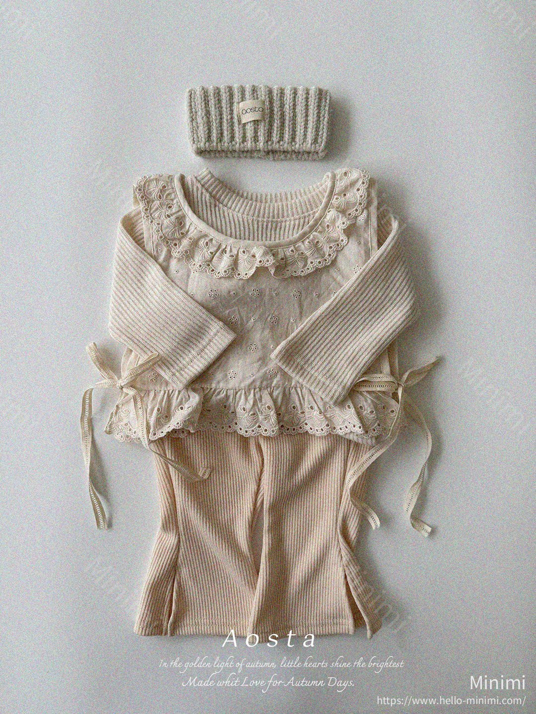 Aosta atelier Lace Olivia Vest 細節圖 9