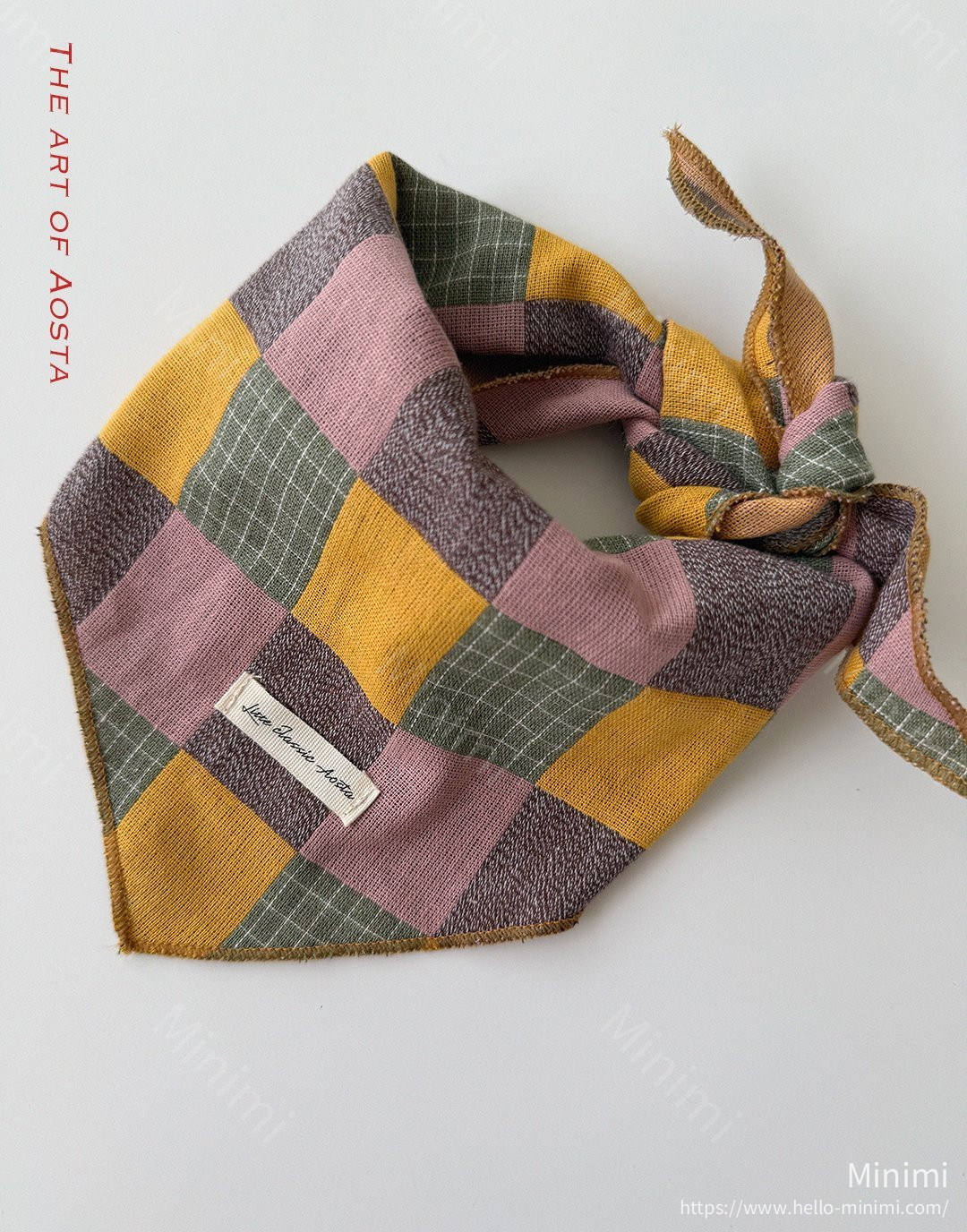 Aosta atelier Patchwork Scarf 細節圖 1