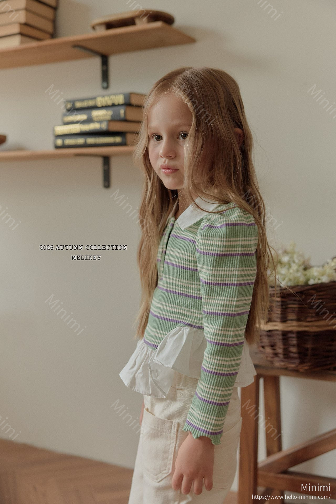 Melikey Diagonal Frill Collar T-shirt 細節圖 15