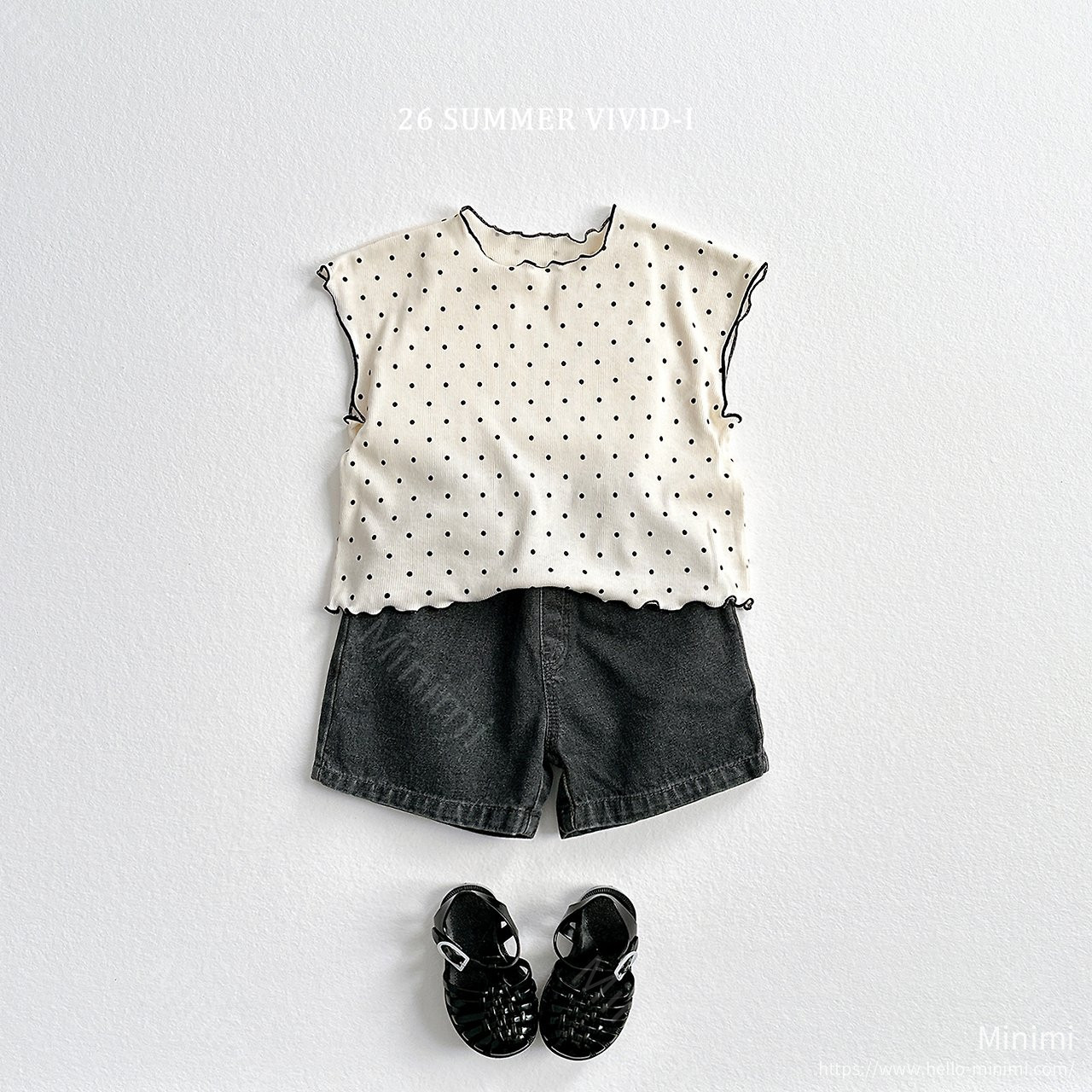 VIVID-I Strawberry Dot Fluted T-Shirt 細節圖 10