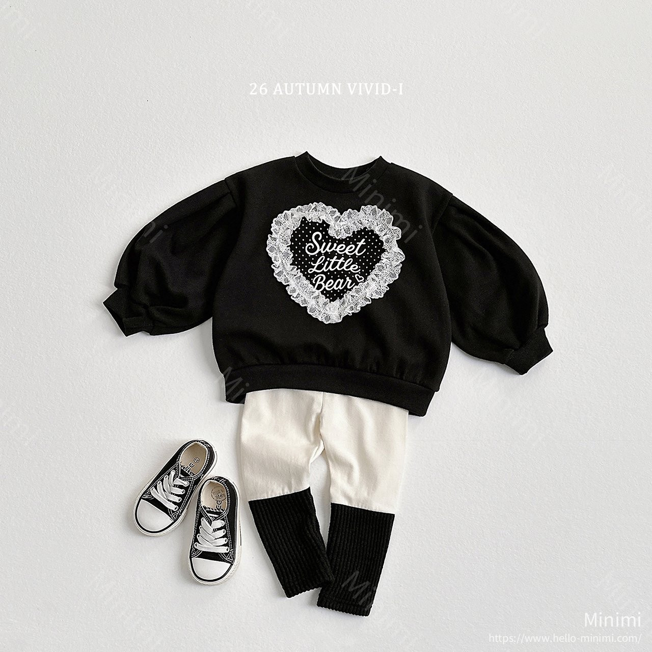 VIVID-I Heart Lace Puff Sweatshirt 細節圖 17