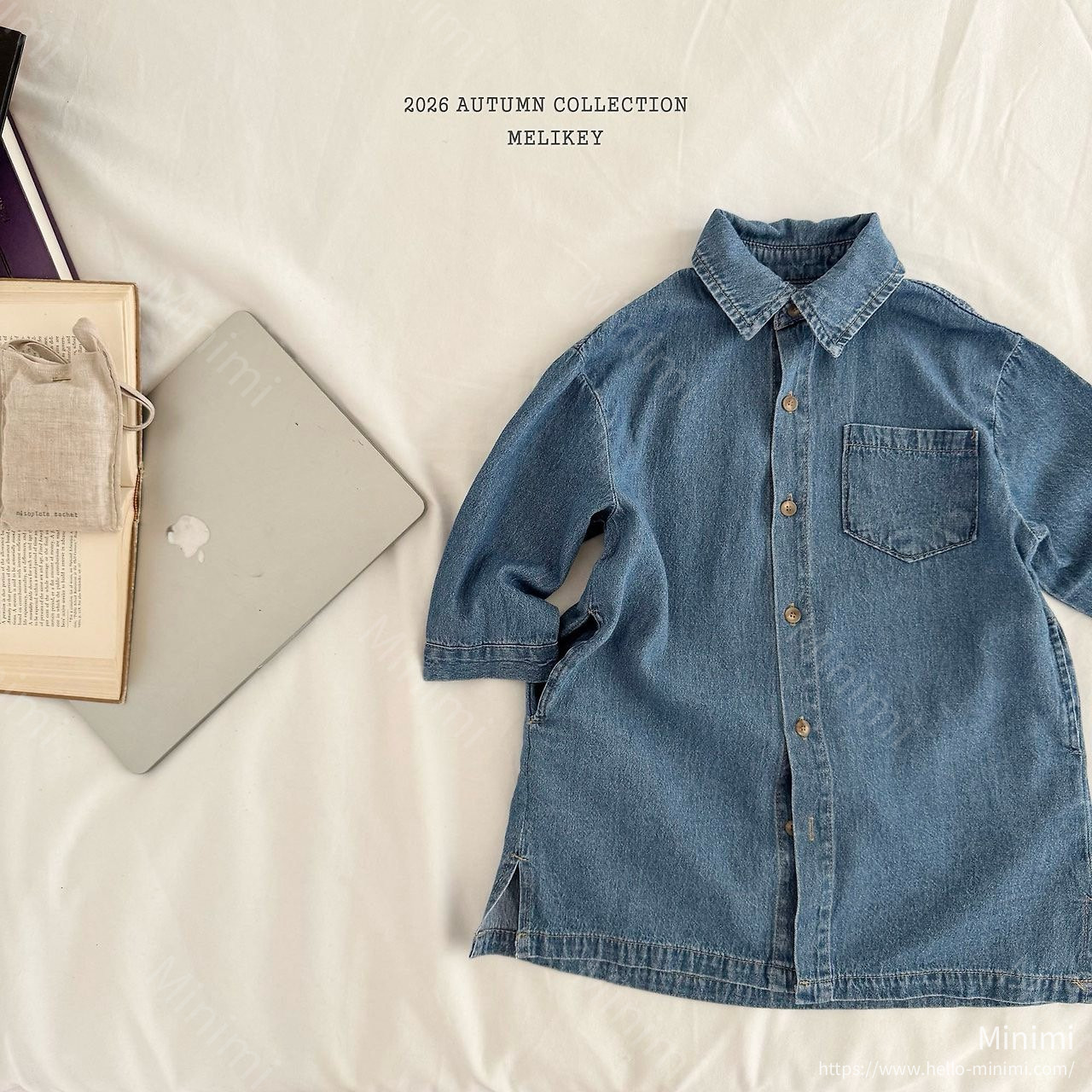Melikey Denim Shirt Dress 細節圖 3