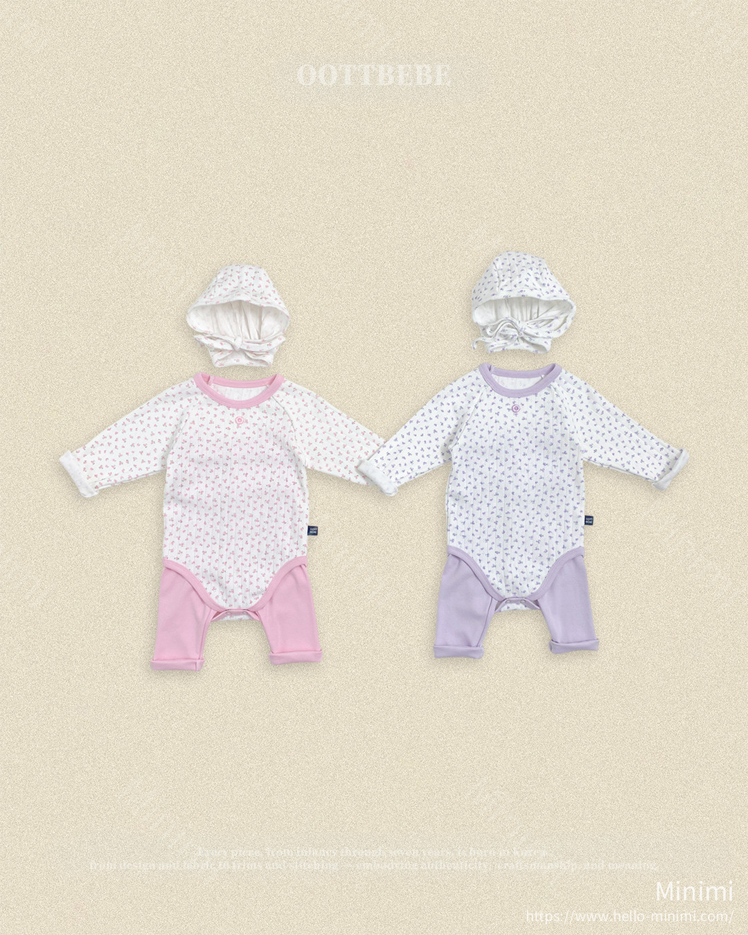 oott bebe Coco Flower Bonnet 細節圖 1