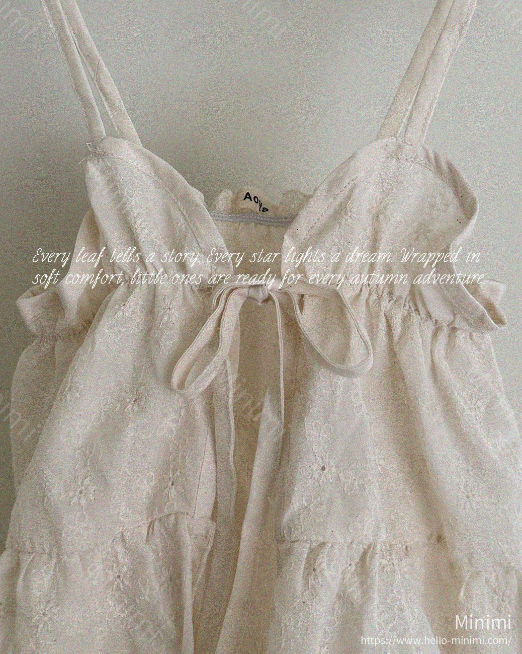 Aosta atelier Lace Cotton Open Dress 細節圖 2