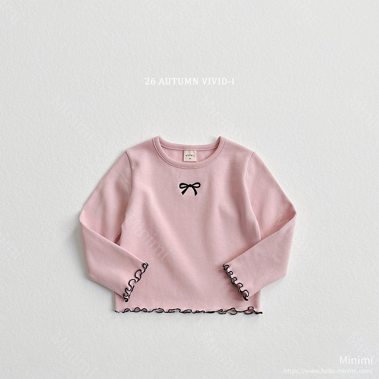 VIVID-I Ribbon Span Ruffle T-shirt 細節圖 1
