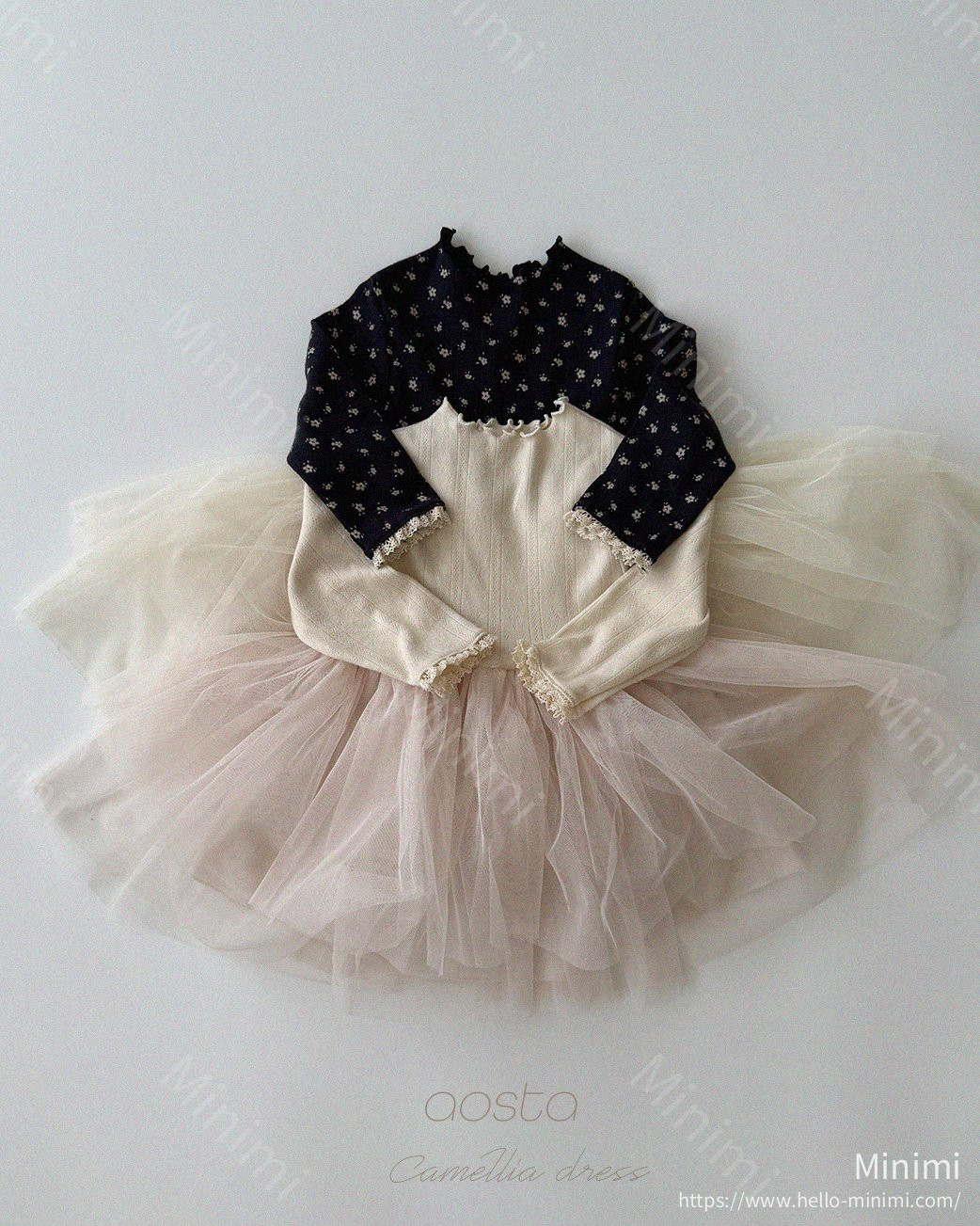 Aosta atelier Camellia Dress - 韓國童裝代購主圖