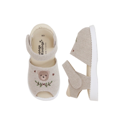 [Squeaky Sandals] Teddy Bear (Beige)