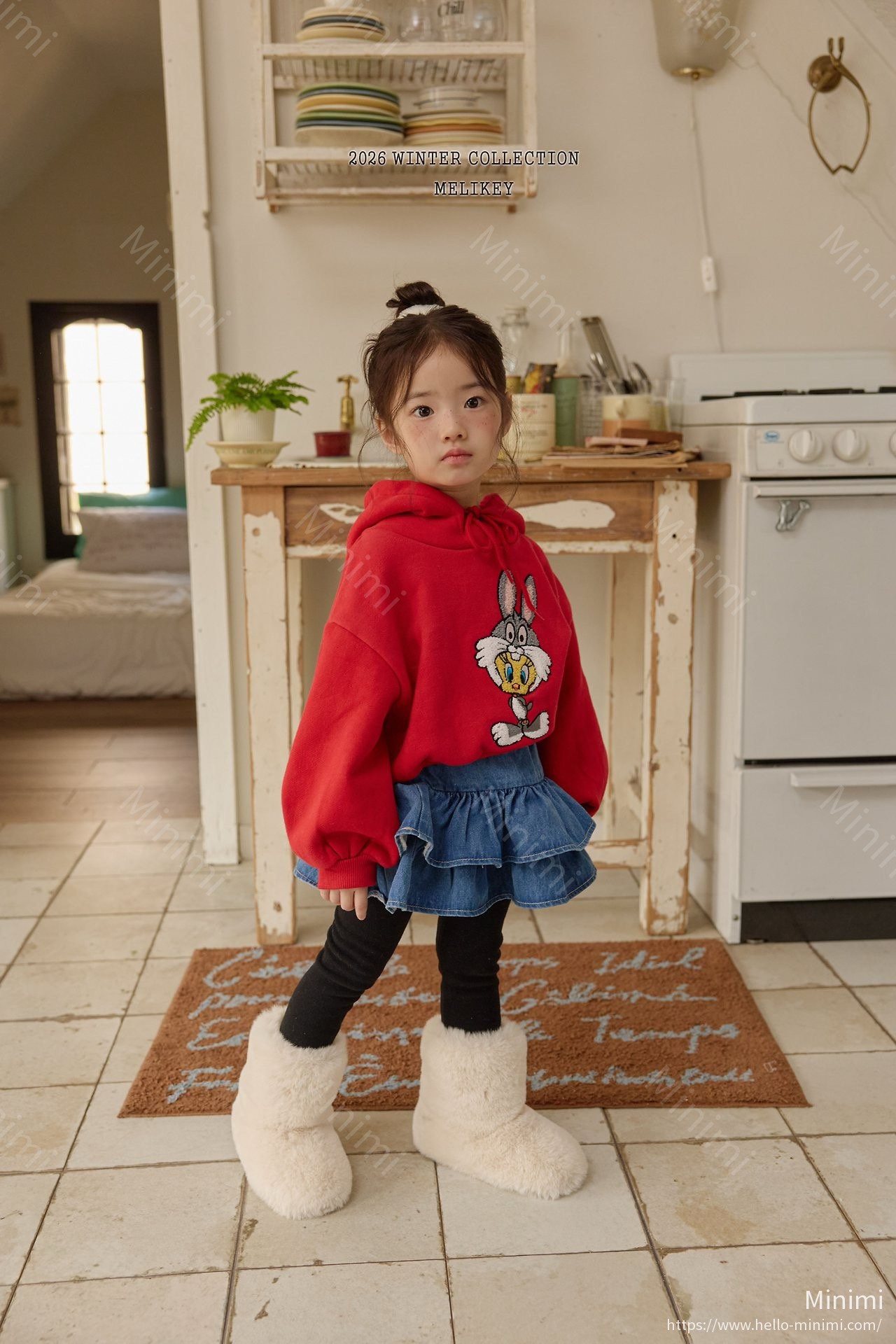 Melikey Denim Tiered Skirt 細節圖 16