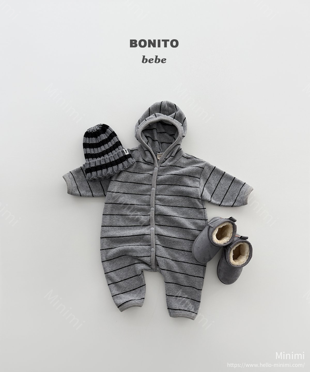 BONITO Stripe Terry Hood Suit 細節圖 8