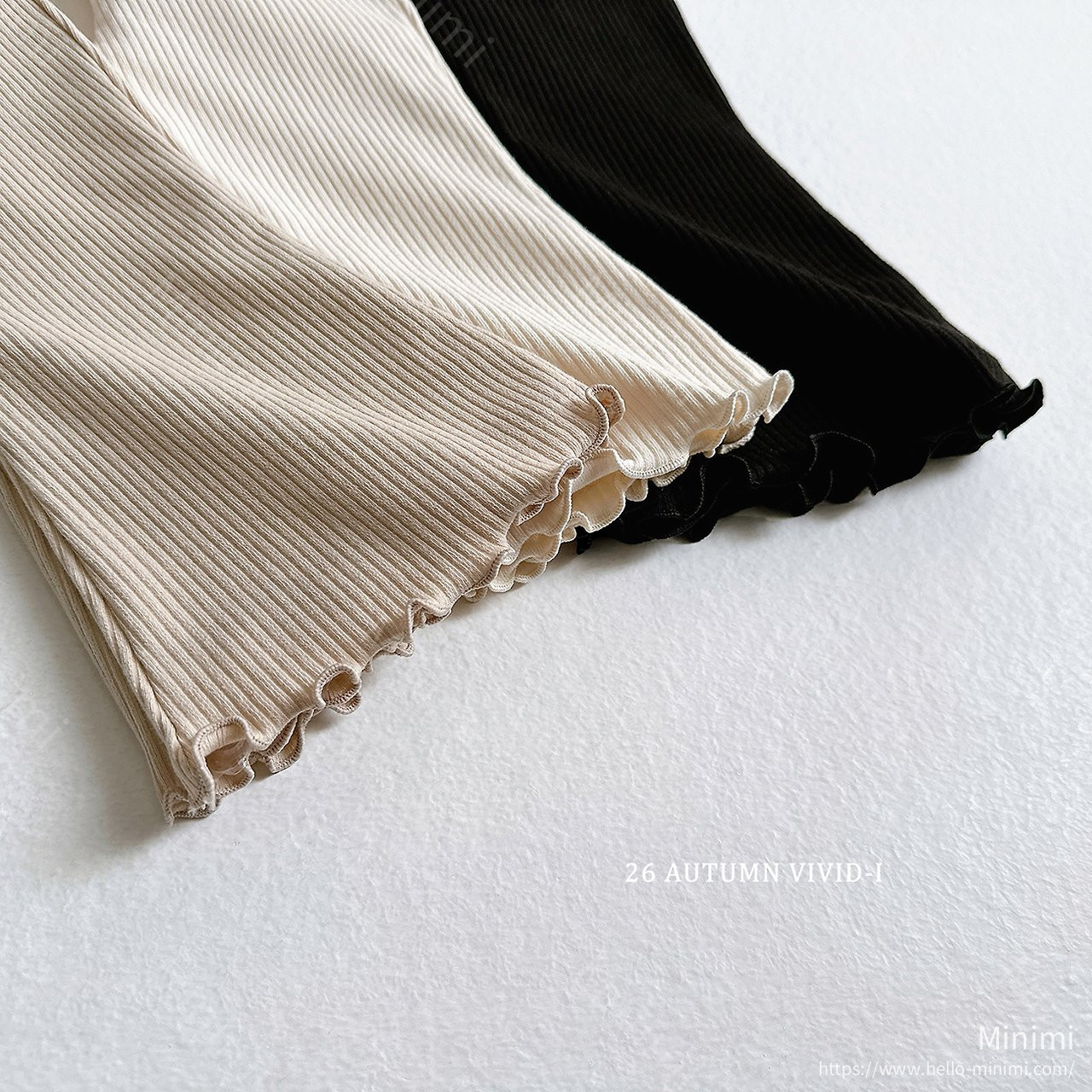 VIVID-I Ribbed Span Ruffle Pants 細節圖 11