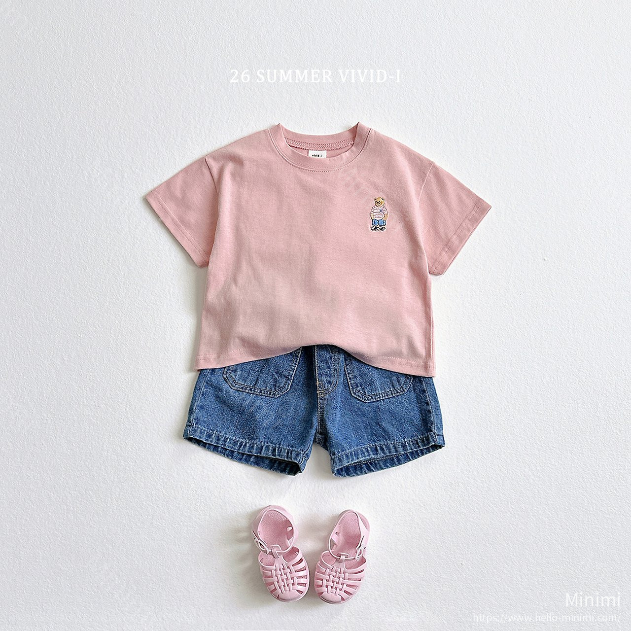 VIVID-I Bear Embroidery T-Shirt 細節圖 6