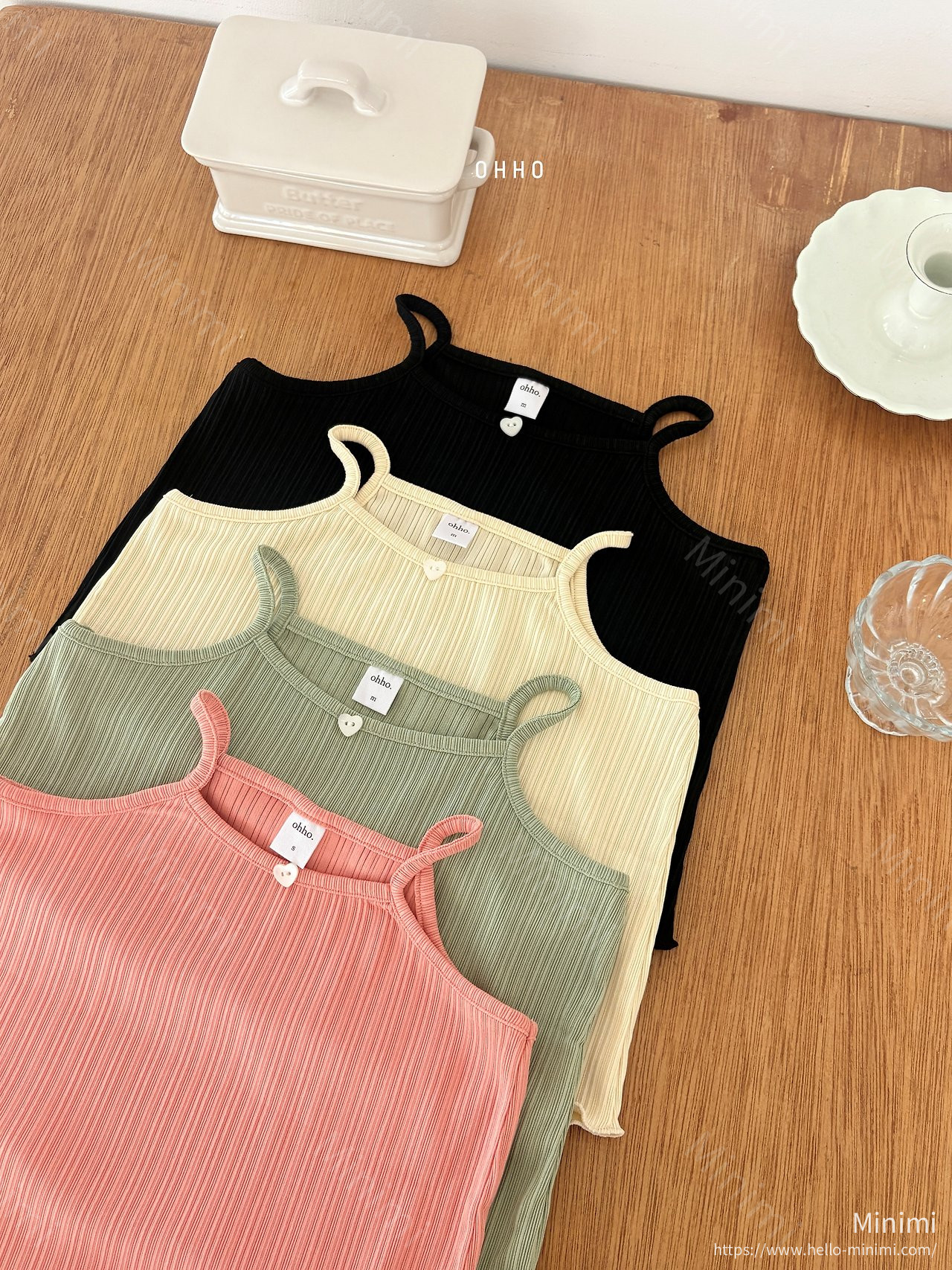 OHHO Heart Pleats Sleeveless 細節圖 4